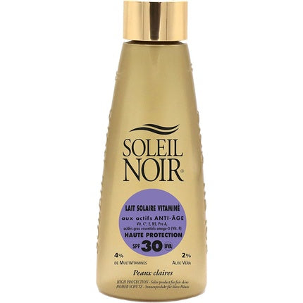 Lactă de protecție solară, Soleil Noir, Vitaminized Sun Milk SPF 30, 150ml
