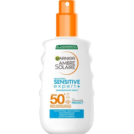 Spray de protecție solară Garnier Ambre Solaire Sensitive Expert SPF 50+, 150ml