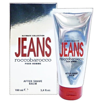 Balsam de după ras Rocco Barocco Jeans Man After Shave Balm, argintiu, roșu, 100 ml