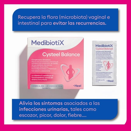 Supliment alimentar MedibiotiX Cysteel Balance, Prebiotice, Afine, 98g