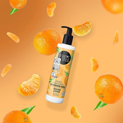 Gel de duș, Organic Shop, Tangerină și Mango, 280ml