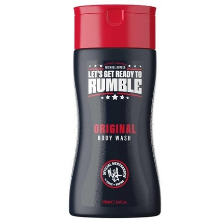 Gel de Duș Rumble Men Original, Ambalaj Negru cu Capac Roșu, 250ml