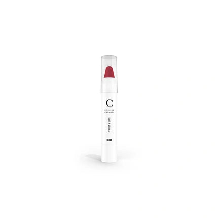 Ruj Couleur Caramel Twist & Lips Lipstick 404 Rosy Red, roșu, bio