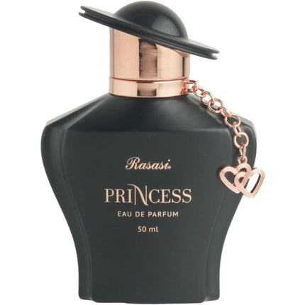 Rasasi Princess Noir Pour Femme, Parfum feminin, 50ml, design negru cu elemente aurii