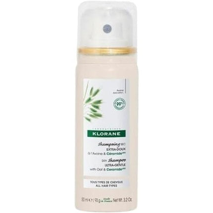 Șampon uscat Klorane cu Ovăz și Ceramide, 50ml - Toate tipurile de păr