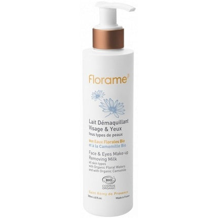Lapte demachiant Florame Bio pentru față și ochi, 200ml