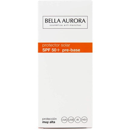 Cremă solară Bella Aurora SPF 50, pre-bază, alb