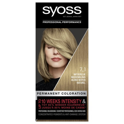 Vopsea de păr Syoss Color Xtreme 7-1 Blond Mediu Natural