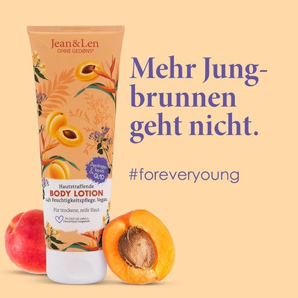 Jean & Len Skin Firming Body Lotion, 250 ml, cu Ulei de Sâmbure de Piersic și Coenzima Q10