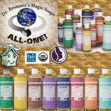 Săpun lichid Dr. Bronner's Magic Soap, Almond, 944ml, Bio, Vegan