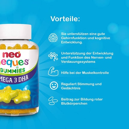Gume masticabile, Neo Peques, Omega 3 DHA, copii
