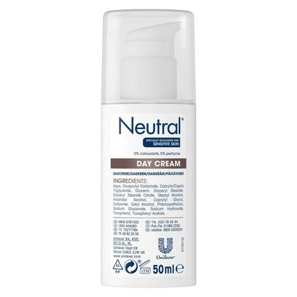 Crema de față Neutral pentru zi, alb, cu pompă