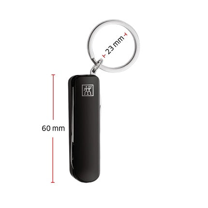 Set de manichiură cu cheie, Zwilling, Travel Size, Inox negru