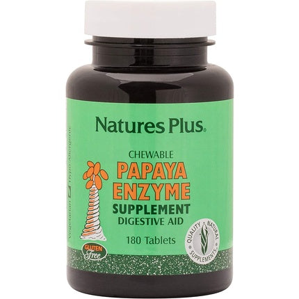 Supliment digestiv Nature's Plus Papaya Enzyme 180 tablete masticabile