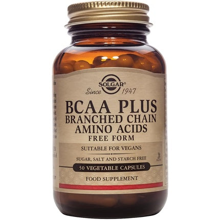 Supliment BCAA Solgar Plus, 50 capsule vegetale