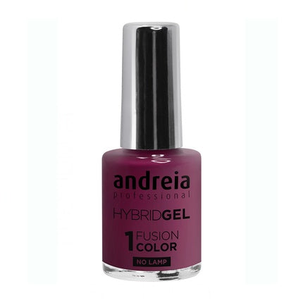 Smalt pentru unghii Andreia Hybrid Gel Fusion Color H18, lila-maro, sticlă