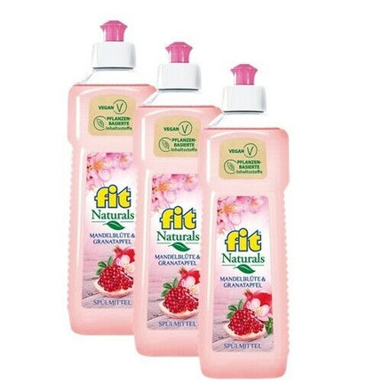 Lichid de spălat vase Fit Naturals, Almond Blossom Pomegranate, 500ml