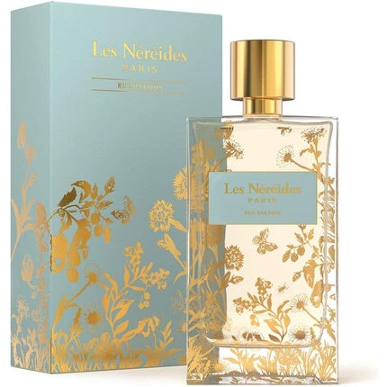Eau de Parfum Les Nereides Rue Paradis, culoare aigue-marina, capacitate 100 ml