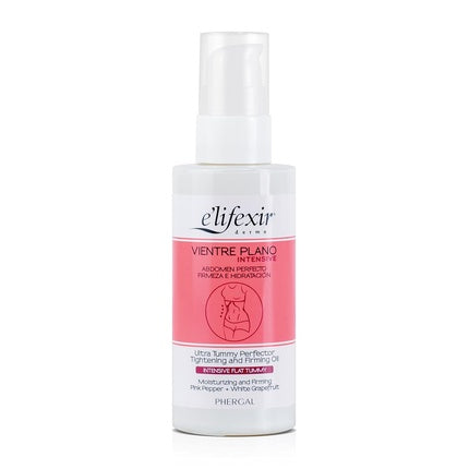Ulei de corp, E'Lifexir, Intensive Flat Stomach, piper roz si grapefruit alb, 100ml