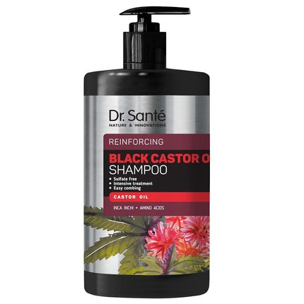 Șampon, Dr Santé, Black Castor Oil, 1000ml
