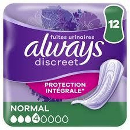 Tampoane Sanitare Always Discreet pentru Incontinență Urinară Normal, 12 bucăți