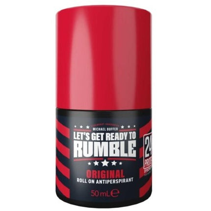Rumble Men Original Body Deodorant Roll-On, 50 ml, roșu-negru