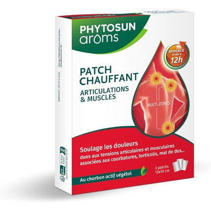 Phytosun Aroms Patch Încălzitor Articulații & Mușchi, 3 x 13x10 cm
