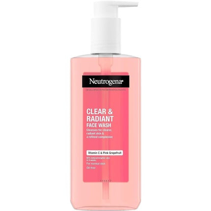Gel de curățare Neutrogena Clear & Radiant cu Vitamina C și Grapefruit roz