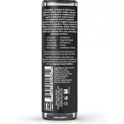 Lubrifiant Intim, Wicked Sensual Care, Aqua Cherry, Transparent, 30ml