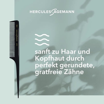 Hercules Sagemann Stielkamm, 20.3cm, negru