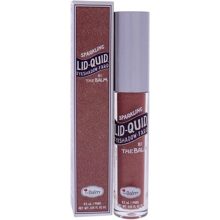 Umbra lichidă pentru ochi, theBalm, LID-QUID Sparkling Liquid Eyeshadow Bellini, culoare roz pal auriu, capacitate 4.5 ml