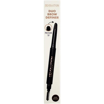 Creion sprâncene, Makeup Revolution, Duo Brow, maro închis