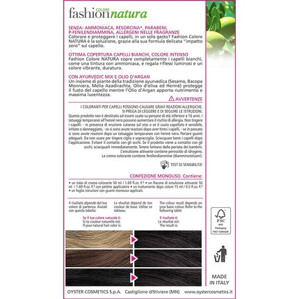 Vopsea de păr Fashion Natural Castano Chiaro 5.0, Ambalaj verde, 125g