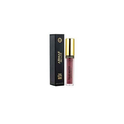 Ruj lichid Armaf Beauty Beaute True Matte Transferproof - 01 Le Femmes, culoare roz pal, capac aurit