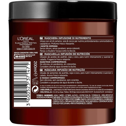 Mască de păr, L'Oreal Paris Botanicals Rich Infusion, nutrienți, 230 g
