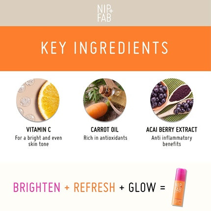 Serum facial Nip+Fab, cu vitamina C și ulei de morcov, 50ml