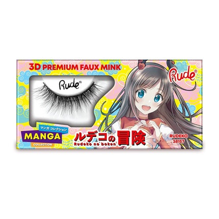 Rude Manga 3D Faux Mink Lashes - Gene false cu design manga