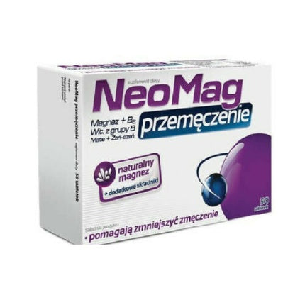 Neomag pentru Oboseală și Epuizare, Magneziu, Vitamina B6, 50 Tablete