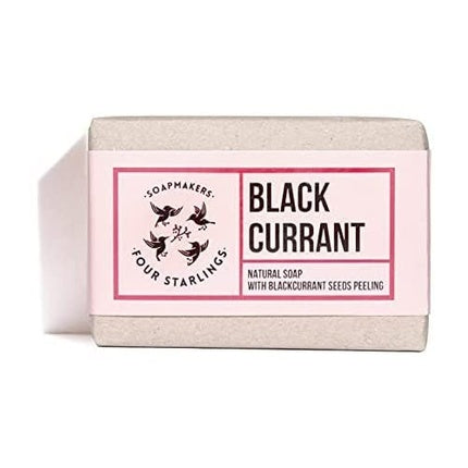 Săpun exfoliant, Soap Makers Four Starlings, coacăze negre, 110g