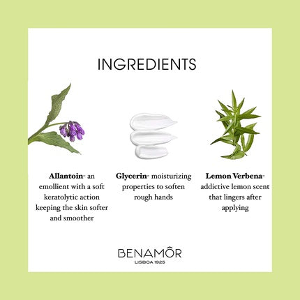 Crema Protectoare de Mâini Benamôr cu Alantoina, Glicerină și Ceară de Albine, 50ml