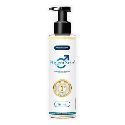 Gel intim, Medica Group, Bigger Size, 150ml, pompă neagră