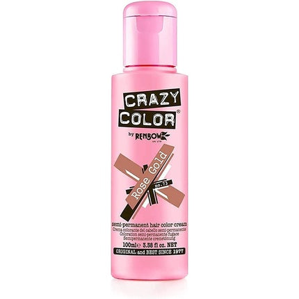 Vopsea de păr, Crazy Color, nuanta Rose Gold, 100ml