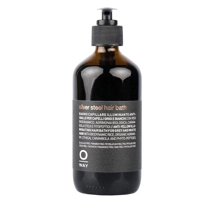 Șampon Oway Silver Steel Hair Bath, 226g, Ambalaj Dark Amber