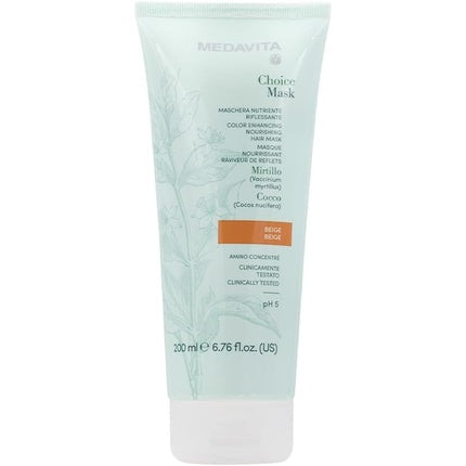 Mască de păr Medavita Choice Mask Beige 200ml