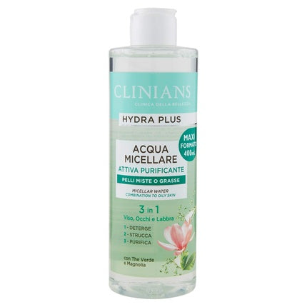 Apa micelară Clinians Hydra Plus, 3 în 1, 222g