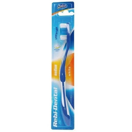 Periuță de dinți Rebi-Dental M43 cu peri de densitate medie, albastru