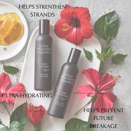 Balsam John Masters Organics, miere și hibiscus, 177ml