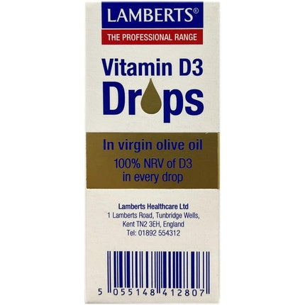 Vitamina D3, Lamberts, picături, 20ml