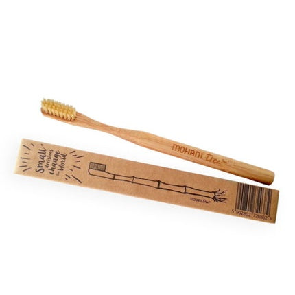Mănușă de bambus Mohani, Natural, Medium, cu peri moi