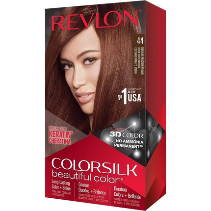 Vopsea de par permanenta, Revlon, ColorSilk, Medium Red Brown